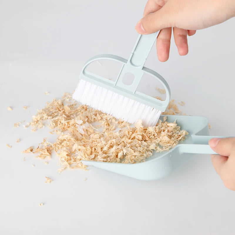 Cat Hamster Dustpan Small Broom Set Pet Professional Cleaning Tools