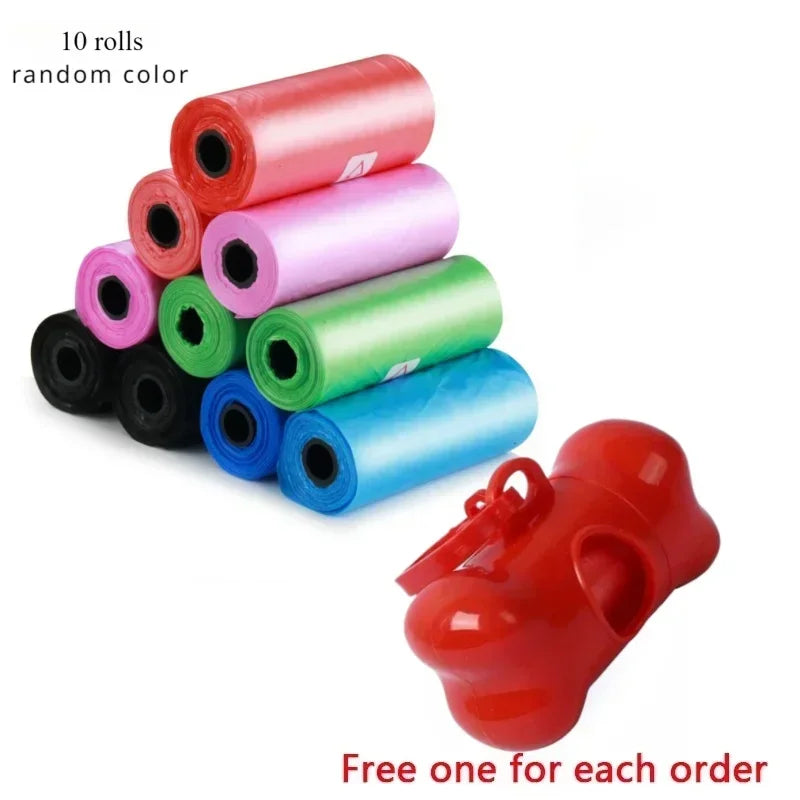Pet Poop Bag Solid Color Printed Pet Garbage Bag Cleaning Poop Bag