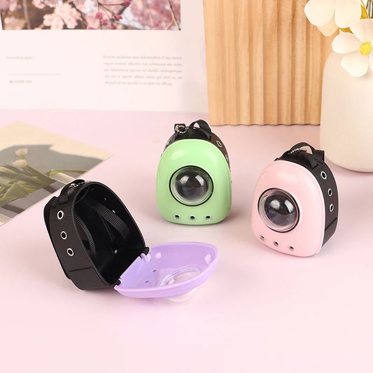1:6 Doll Mini Backpack Cat Bag Pet Space Bag Travel Bag Dollhouse