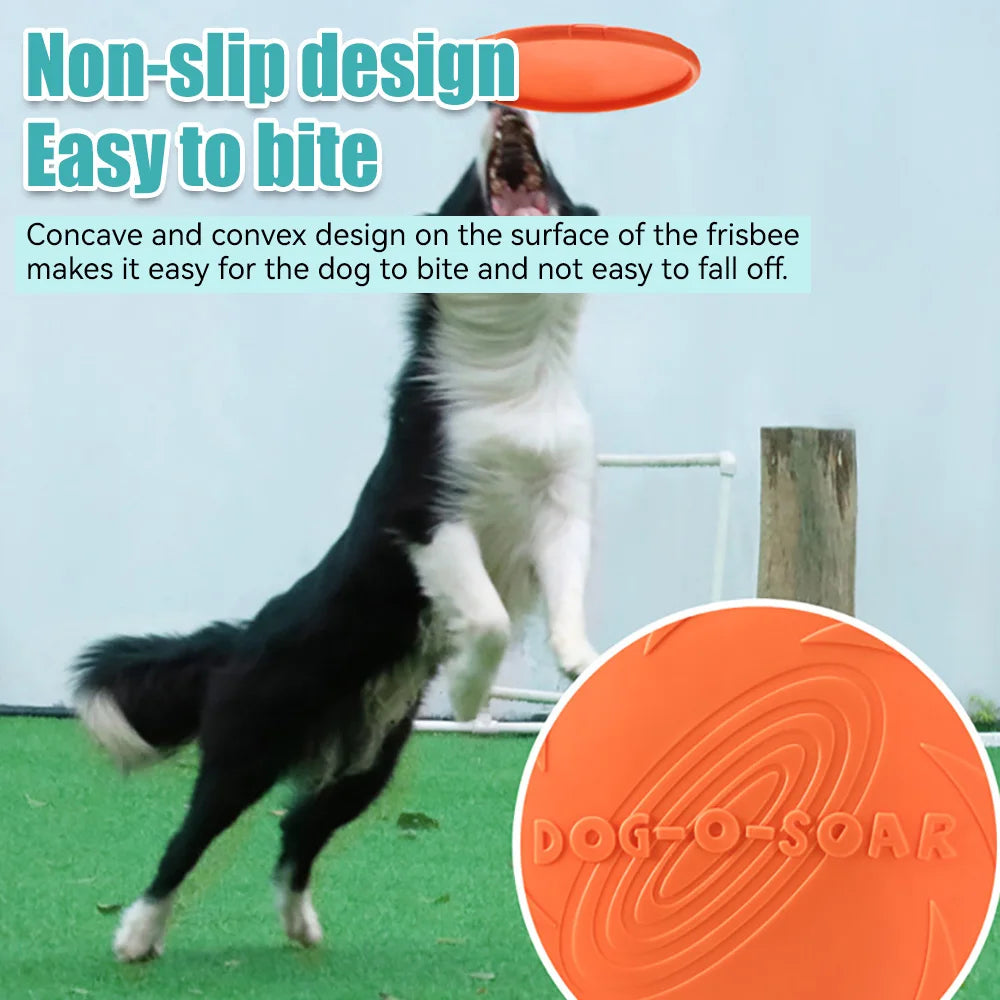 Pet Dog Flying Disk Toy Silicone Material Environmentally Friendly