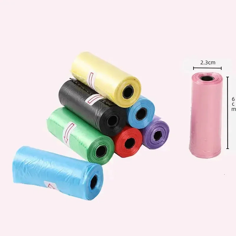 Pet Poop Bag Solid Color Printed Pet Garbage Bag Cleaning Poop Bag