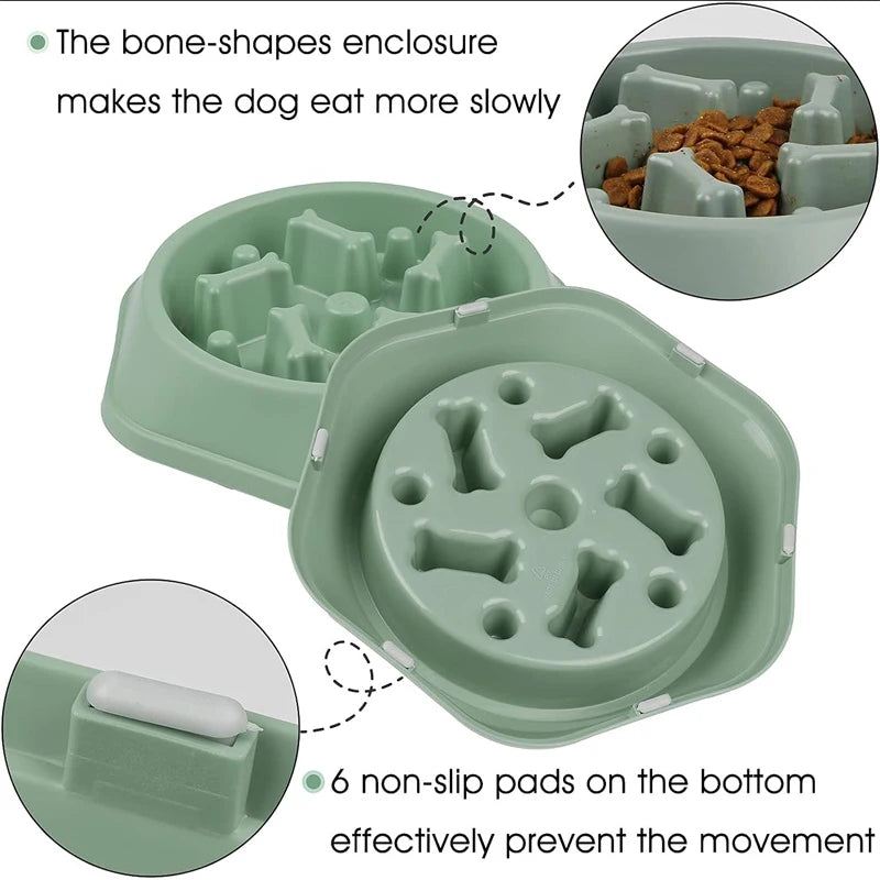 Slow Feeder Dog Bowl Anti-choking Slow Feeding Bowls for Dogs
