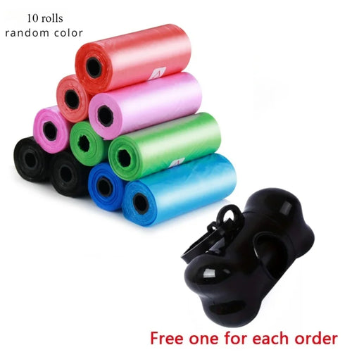 Pet Poop Bag Solid Color Printed Pet Garbage Bag Cleaning Poop Bag