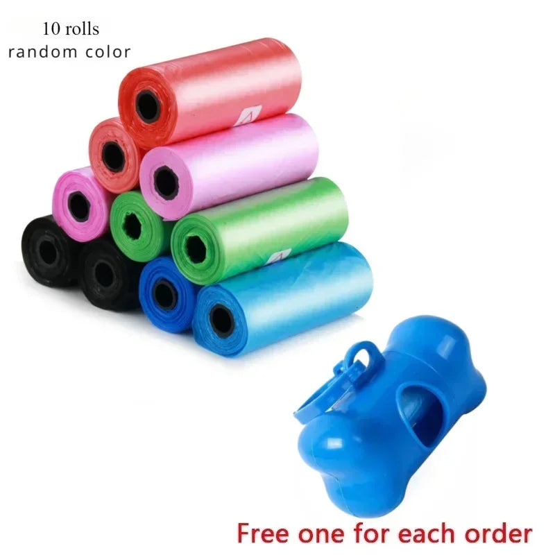 Pet Poop Bag Solid Color Printed Pet Garbage Bag Cleaning Poop Bag