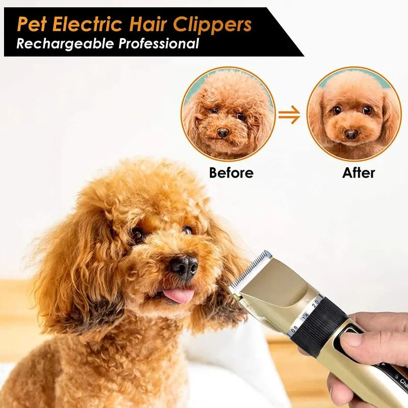 Dog Professional Hair Clipper Electrical Grooming Trimmer for Pets USB