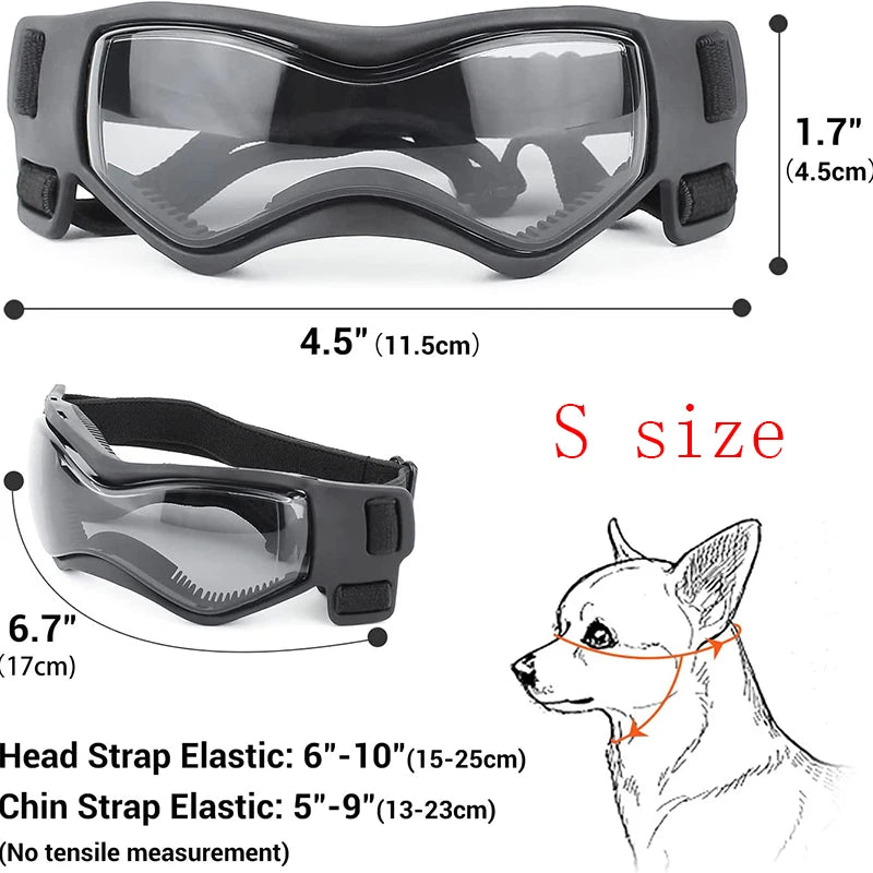 Dog Sunglasses Soft Adjustable UV Protection Pet Goggles Easy Wear