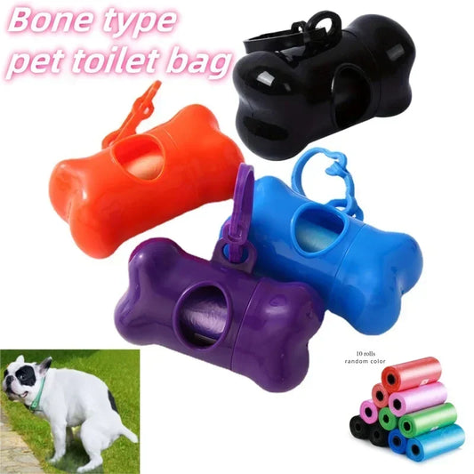 Pet Poop Bag Solid Color Printed Pet Garbage Bag Cleaning Poop Bag