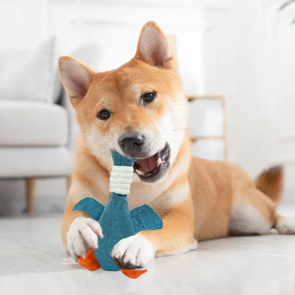 Pet Toys Geese Sound Bite Resistant Teeth Grinding Teeth Cleaning Dog