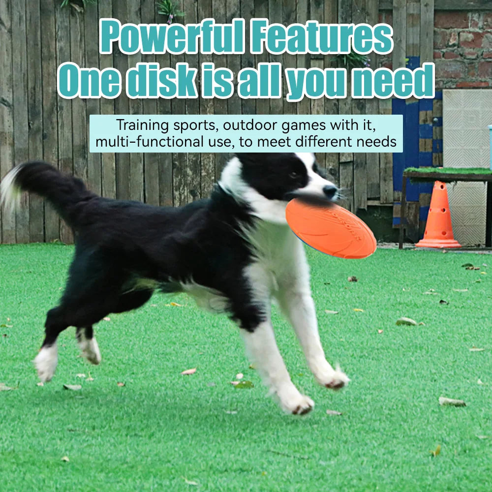 Pet Dog Flying Disk Toy Silicone Material Environmentally Friendly