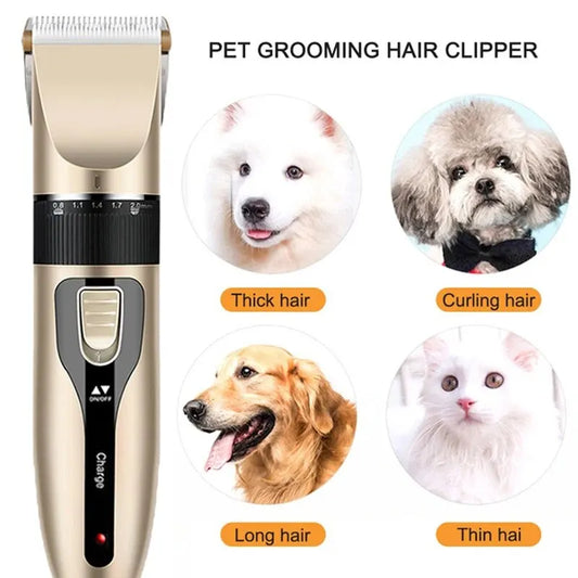 Dog Professional Hair Clipper Electrical Grooming Trimmer for Pets USB
