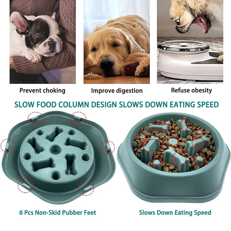 Slow Feeder Dog Bowl Anti-choking Slow Feeding Bowls for Dogs