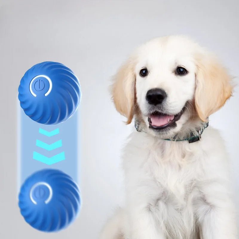 Pet Toy Ball Automatic Moving Dog Toy Ball Smart USB Jumping Rotating