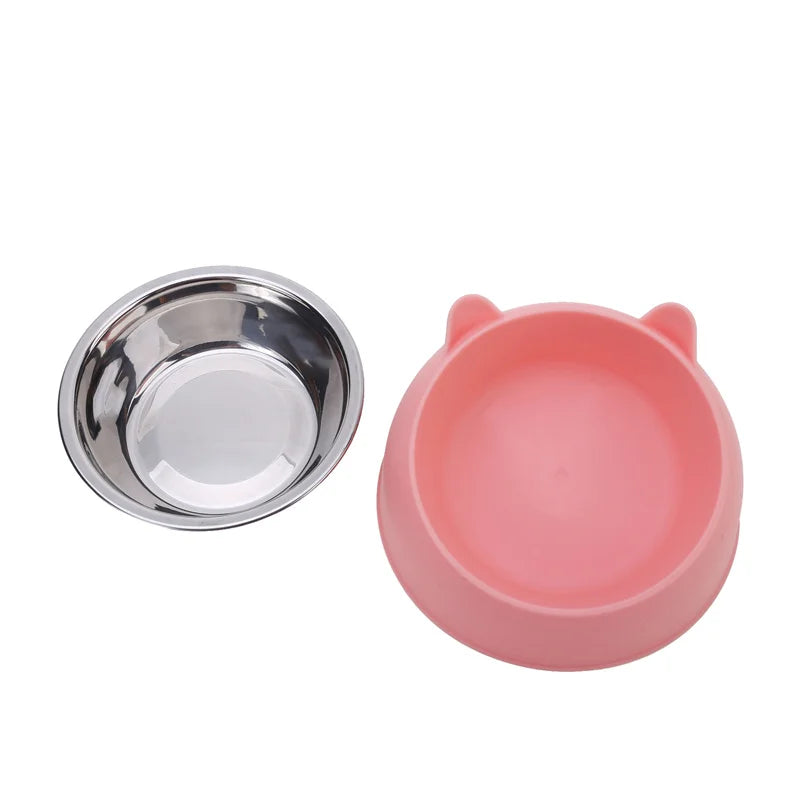 100ML Cat Dog Bowl 15 Degrees Raised Non Slip Puppy Base Cat Food