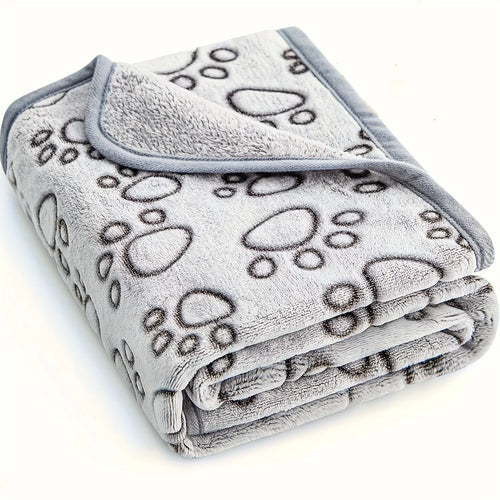 Soft Fluffy High Quality Pet Blanket Cute Cartoon Pattern Pet Mat Warm