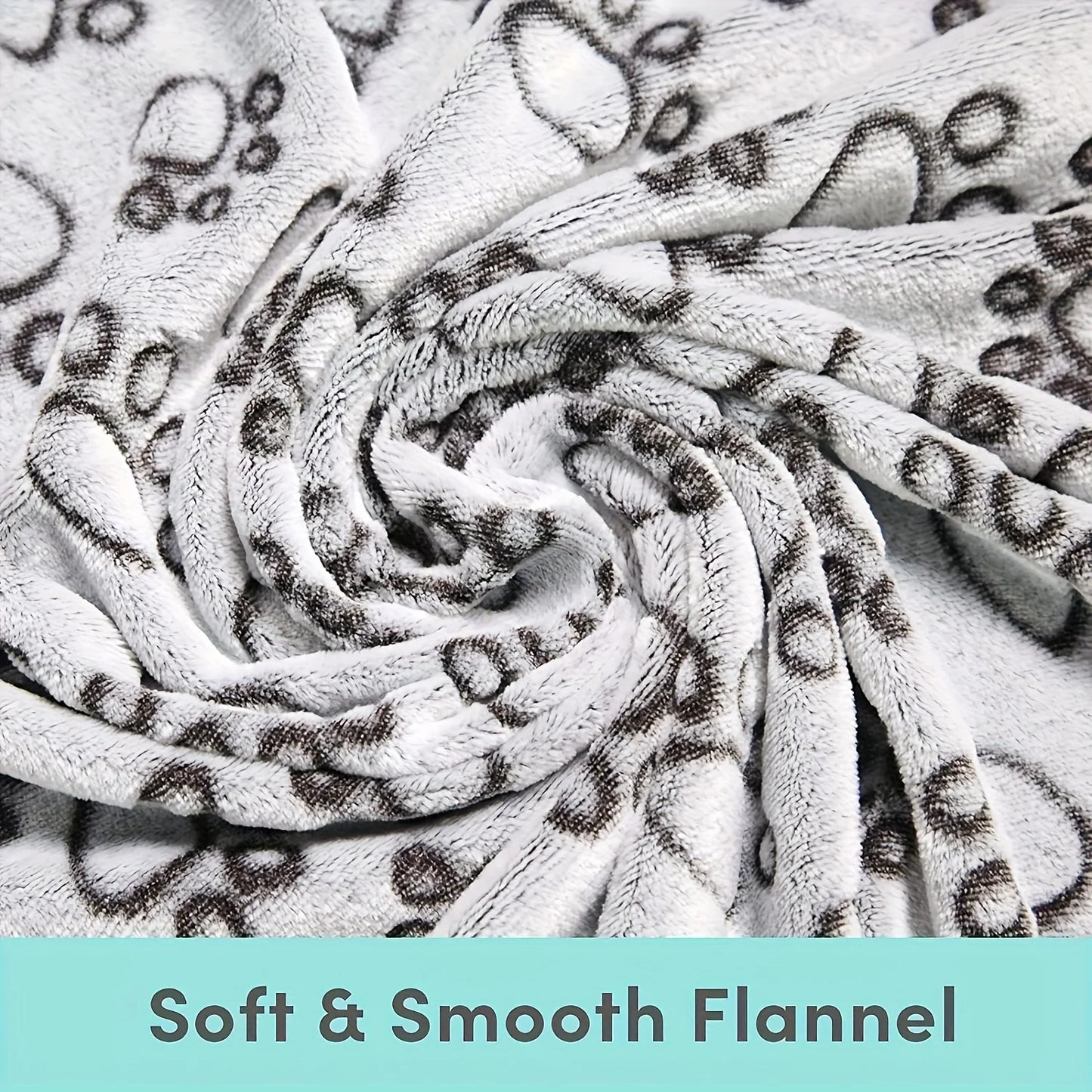 Soft Fluffy High Quality Pet Blanket Cute Cartoon Pattern Pet Mat Warm