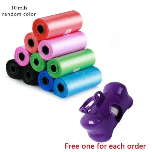 Pet Poop Bag Solid Color Printed Pet Garbage Bag Cleaning Poop Bag